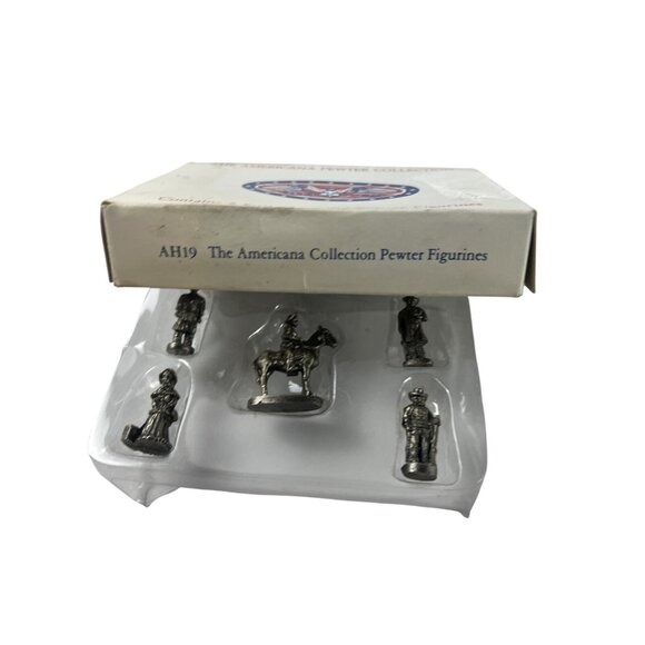 The Americana Pewter Collection Figurines Set - Picture 10 of 12